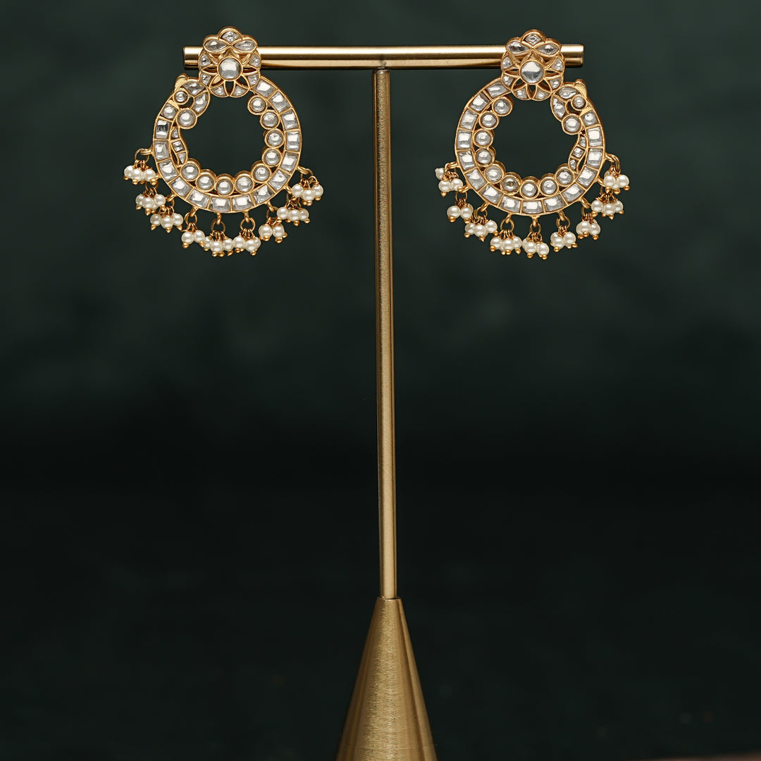 Kundan Chandbali Earrings