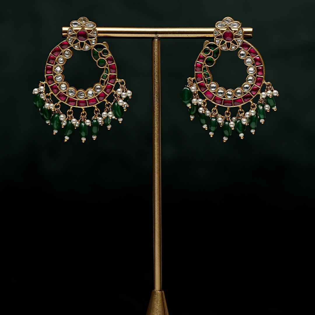Kundan Chandbali Earrings