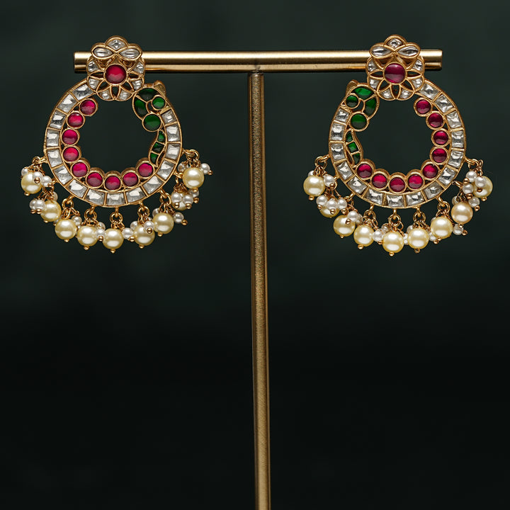 Kundan Chandbali Earrings