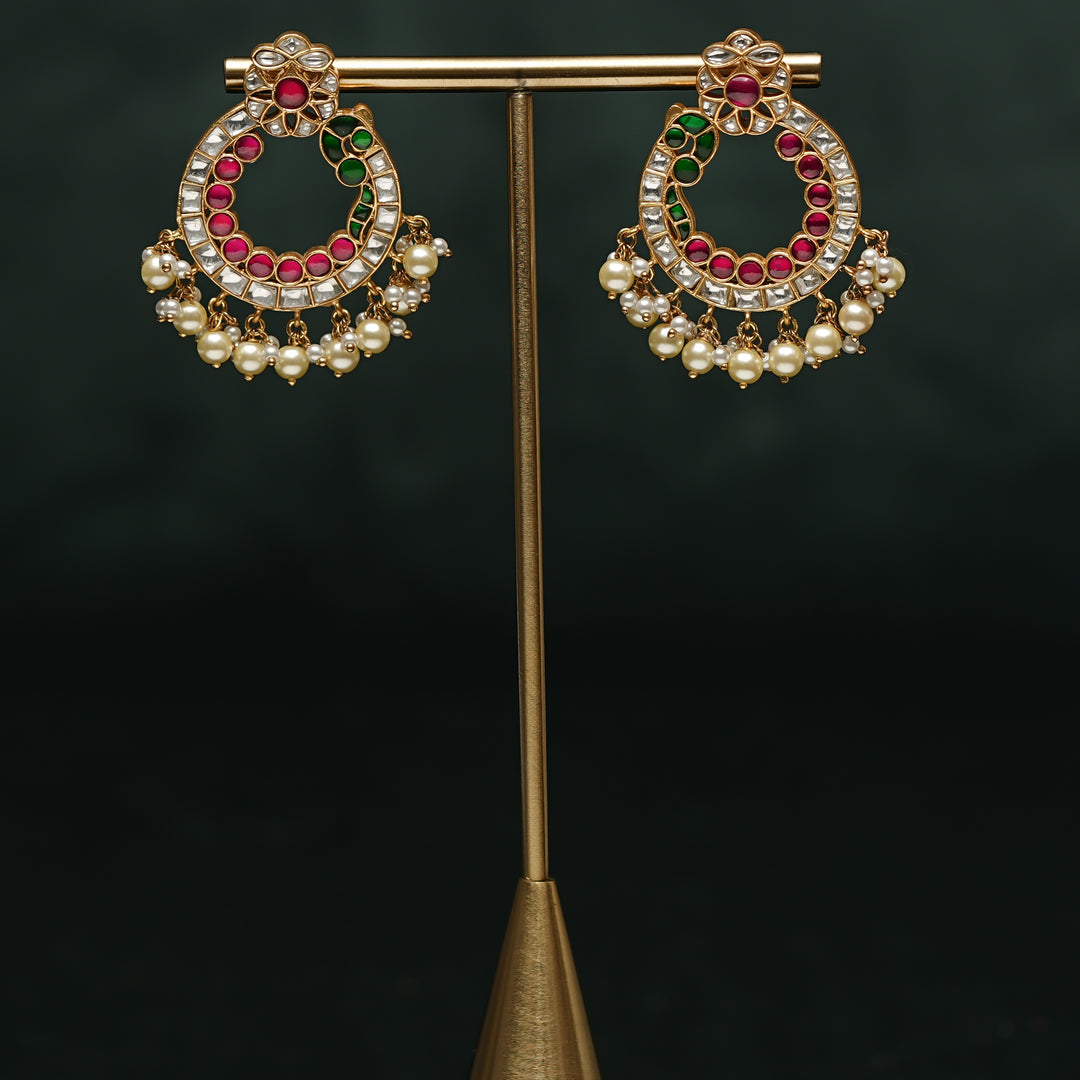 Kundan Chandbali Earrings