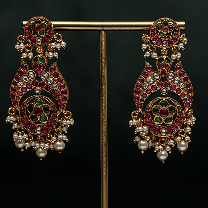 Kundan Chandbali Earrings