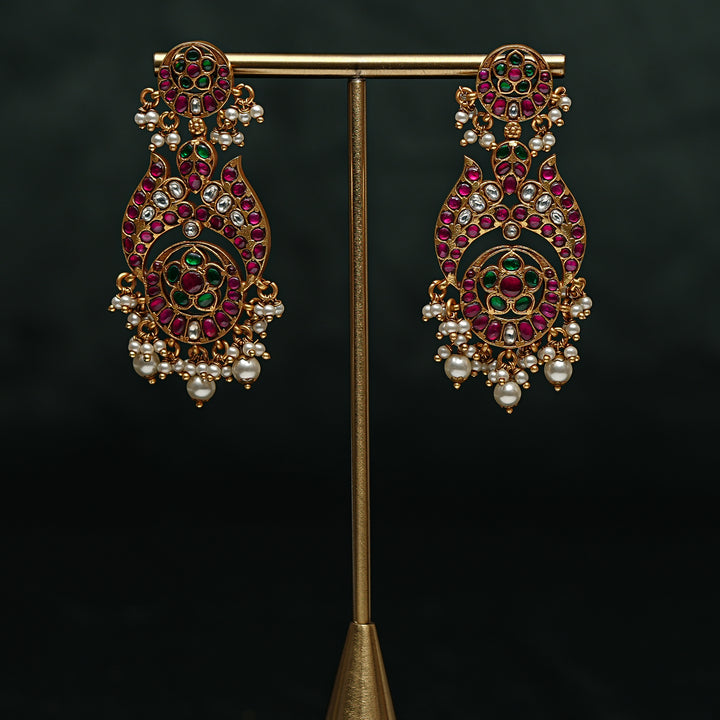 Kundan Chandbali Earrings