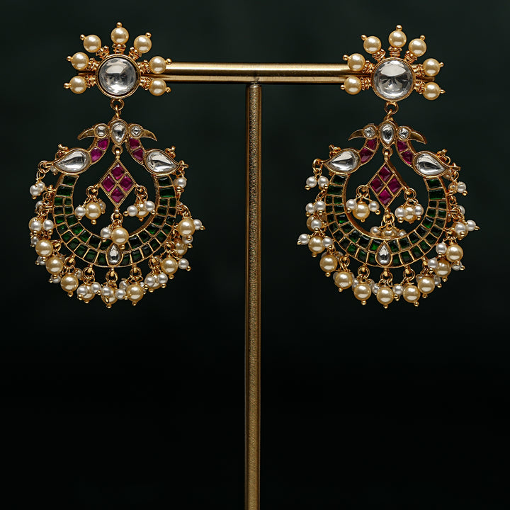 Kundan Chandbali Earrings