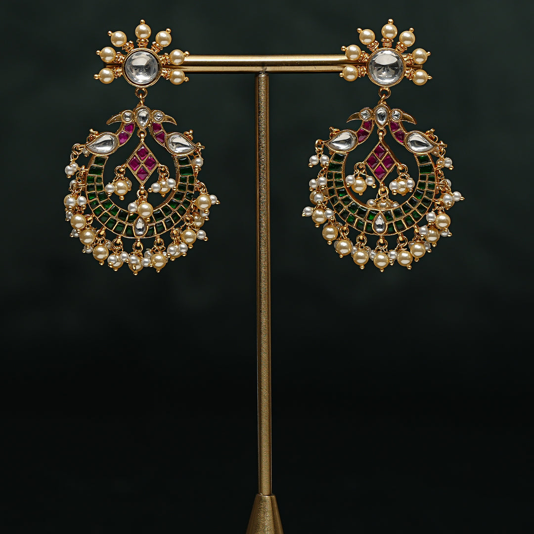 Kundan Chandbali Earrings