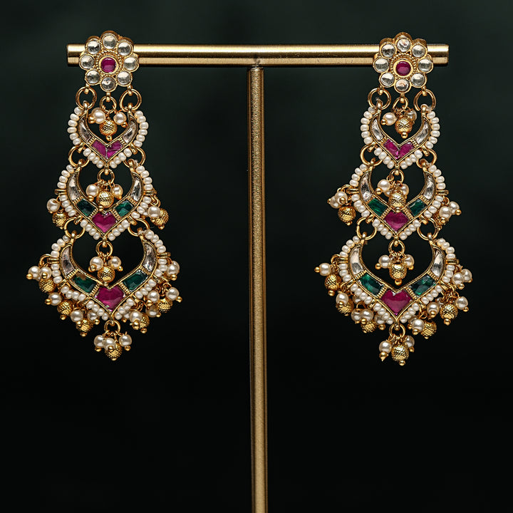 Kundan Chandbali Earrings