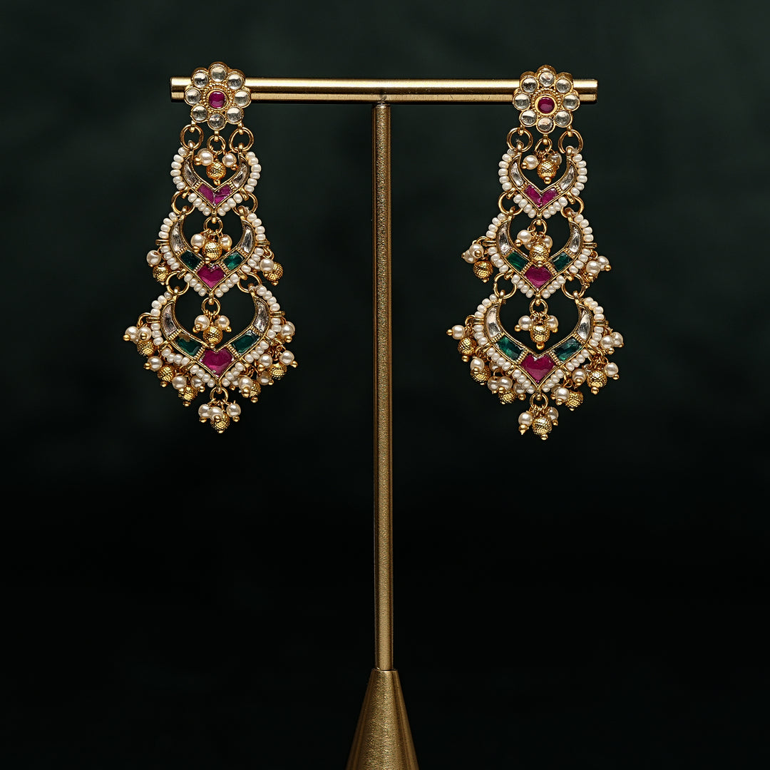 Kundan Chandbali Earrings