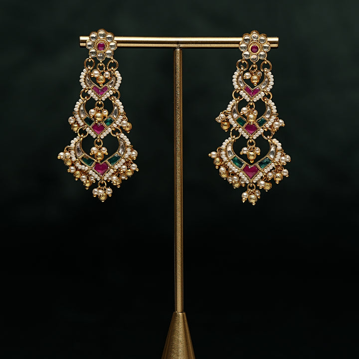 Kundan Chandbali Earrings