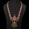 Jadau Kundan Real Kemp Nakshi Necklace