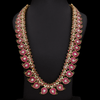 Jadau Kundan Real Kemp Nakshi Mango Necklace