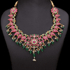 Jadau Kundan Real Kemp Necklace