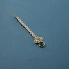 CZ Gold Finish Emerald Maang Tikka