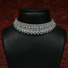 CZ White Rhodium Choker