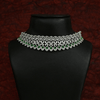 CZ White Rhodium Choker