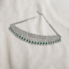 CZ White Rhodium Choker