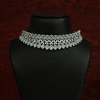 CZ White Rhodium Choker