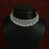 CZ White Rhodium Choker