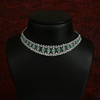 CZ White Rhodium Choker