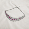 CZ White Rhodium Choker